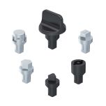 Insert, Square 7mm.           
Black