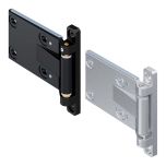 Hinge,3D. RH. Zinc die,black